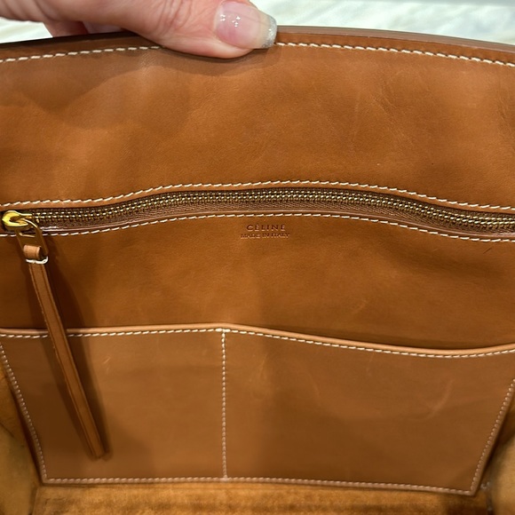 CELINE MINI TIE KNOT TOTE TAN *AUTHENTIC* - Picture 7 of 10